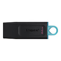 Флешка. Флеш-накопичувач Kingston USB 3.2 DT Exodia 64GB Black/Teal