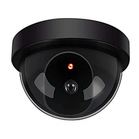 Муляж - Камера видеонаблюдения с датчиком движения , круглая Черная