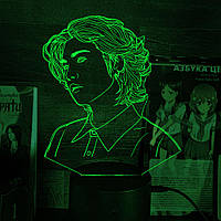 Акриловый 3D светильник-ночник Шуга группа BTS зеленый