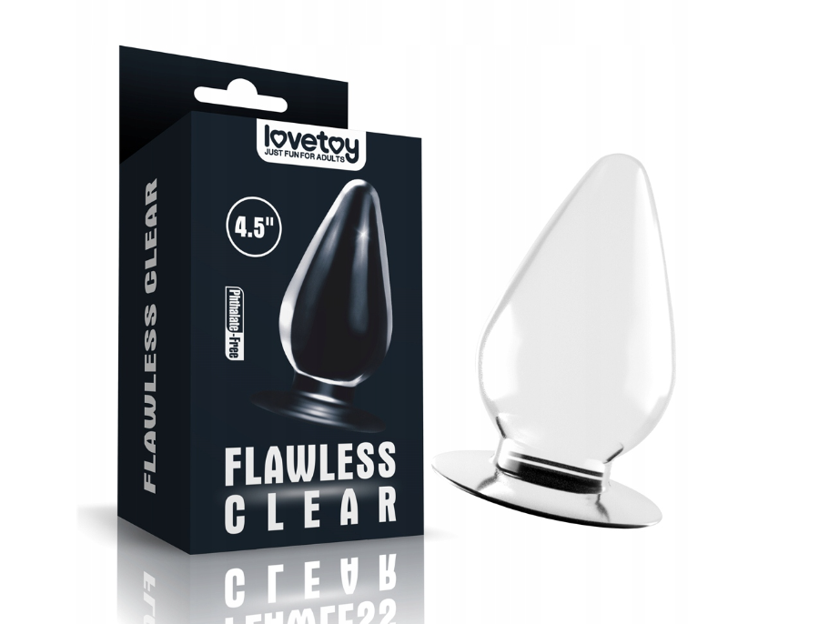 Велика гелева водонепроникна пробка Lovetoy Flawless 11.5cm прозора
