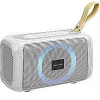 Портативна блютуз колонка. Бездротова колонка з FM-радіо.BOROFONE BR17 Cool sports wireless speaker Grey