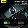 Автомобільний зарядний пристрій Baseus Golden Contactor Pro 2 USB 40 W Dark-Gray (CCJD-A0G), фото 10