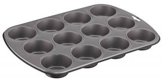 Форма для випікання мафінів Tefal Easybake baking, на 12шт, 38х27х3 см, вуглецева сталь