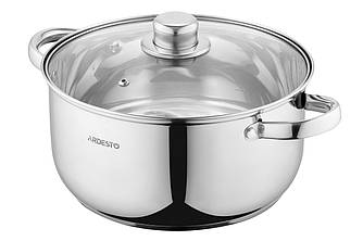Каструля зі скляною кришкою Ardesto Gemini Gourmet Aosta, 5л, нержавіюча сталь