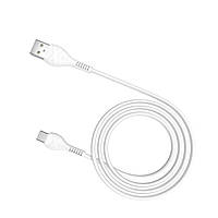 Провод для зарядки HOCO X37 USB to Type-C 3A, 1m, PVC, PVC connectors, White