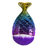 Щітка для видалення пилу "Рибка", біло/фіолетова, ручка градієнт