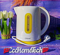 Электрический чайник 1.7л дисковый Maestro MR-040-WHITE Электрочайник 2000Вт для дома, офиса, дачи