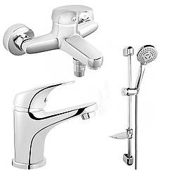 Набір змішувачів для ванної FERRO 3в1 хром латунь 175127 ONE (BFO1+BFO2+N340)