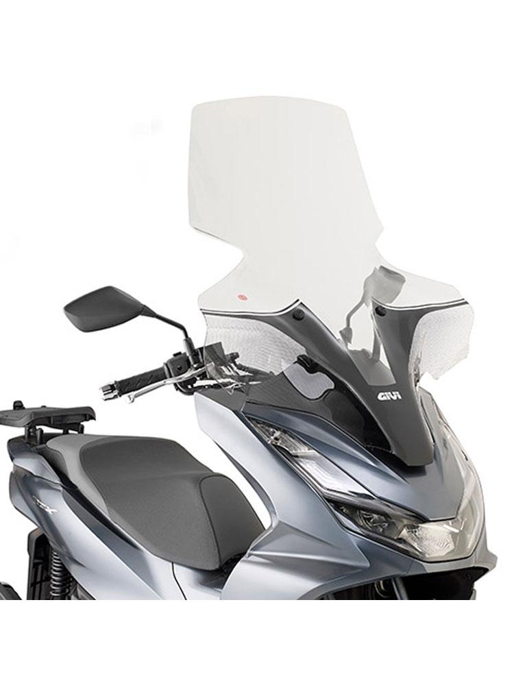 Ветровое стекло Givi для мотоцикла Honda PCX 125 (21-) прозрачное [с креплением D1190KIT]. - фото 1 - id-p1925650405