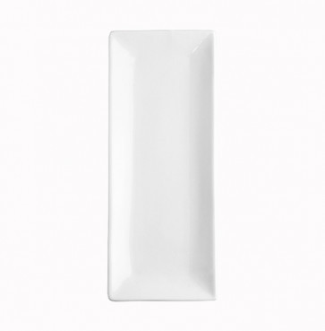 Тарілка прямокутна Extra white порцеляна 355*140мм Helios W176