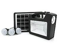 Переносной фонарь с солнечной панелью CCLamp CL25 Solar Panel 4500 мАч, 3 лампочки 3W, USB выход
