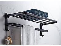 Универсальная Вешалка для полотенец Matte Black 49х21х18,7см вешалка для ванной
