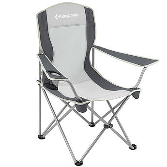 Стул KingCamp Arms Chairin Steel(KC3818) BLACK MEDIUMGREY