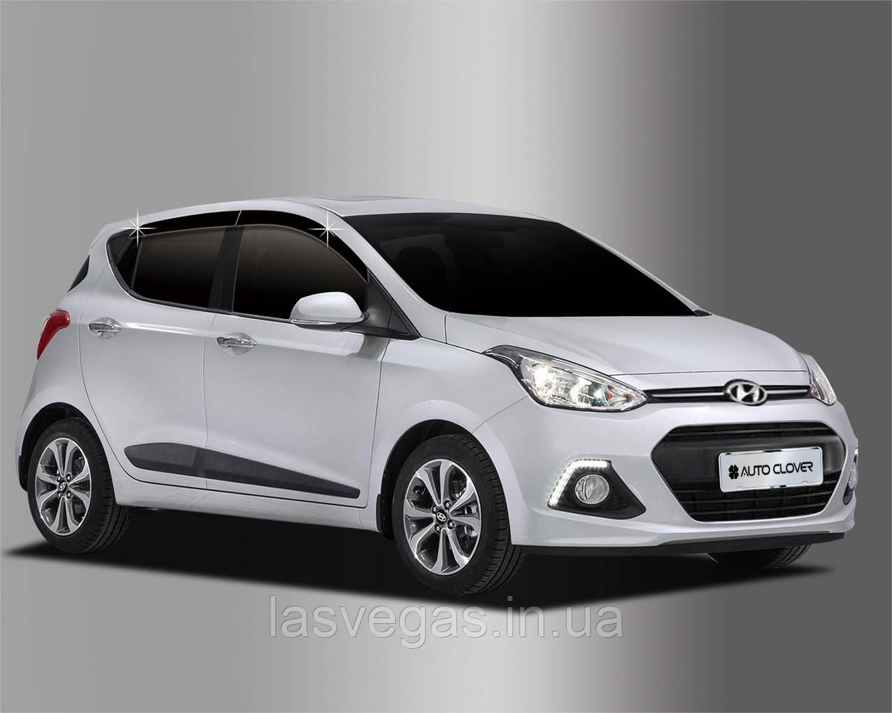 Дефлекторы окон (ветровики) Hyundai I10 2014-2019 (Autoclover/Корея), фото 1