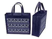 Еко сумка BOX (01) Укр. орнамент (В557) 320х270х100,90г/м2 зіп. 40 см ТМ ECOBAG