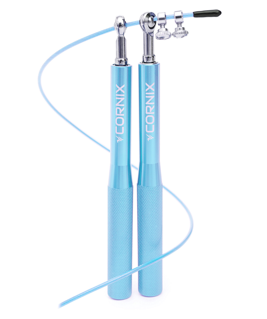 Скакалка швидкісна для кросфіту Cornix Speed Rope XR-0153 Sky Blue Poland