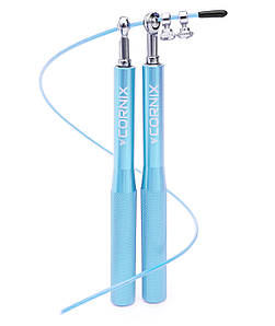 Скакалка швидкісна для кросфіту Cornix Speed Rope XR-0153 Sky Blue Poland