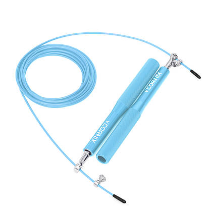 Скакалка швидкісна для кросфіту Cornix Speed Rope XR-0153 Sky Blue Poland, фото 3