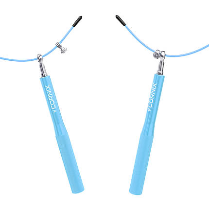 Скакалка швидкісна для кросфіту Cornix Speed Rope XR-0153 Sky Blue Poland, фото 4
