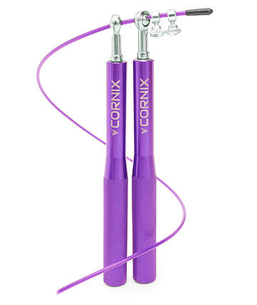Скакалка швидкісна для кросфіту Cornix Speed Rope XR-0159 Purple Poland, фото 1