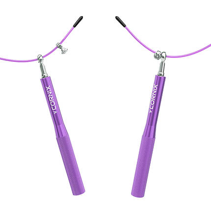 Скакалка швидкісна для кросфіту Cornix Speed Rope XR-0159 Purple Poland, фото 2