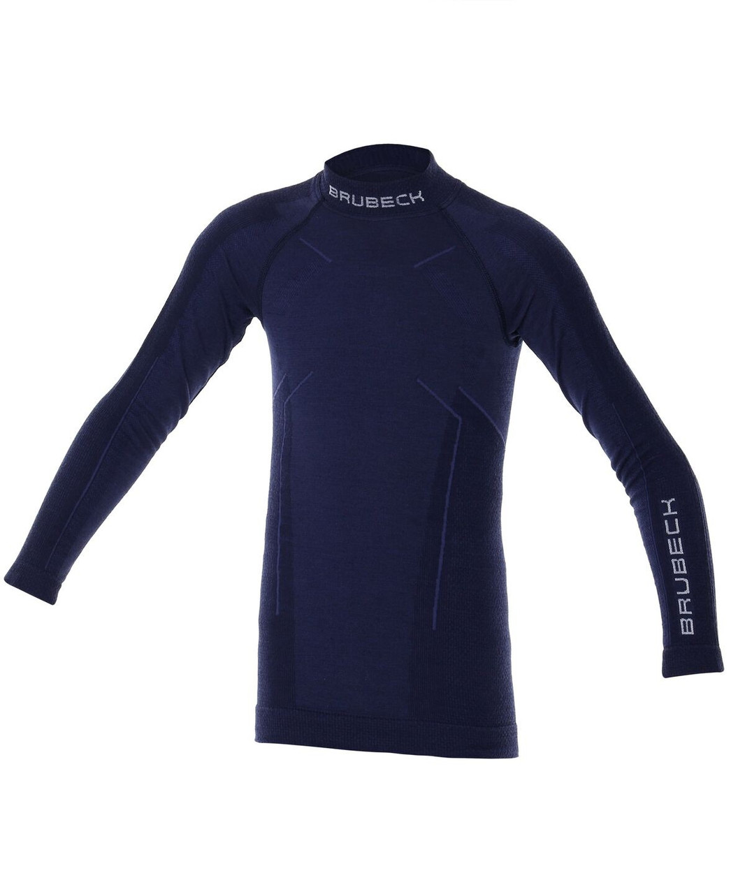 Футболка с длинным рукавом Brubeck ACTIVE WOOL (LS13680) navy blue 128/134 - фото 1 - id-p1925662693