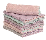 Набір серветок для миття посуду 10 шт без мийних засобів ганчірка для прибирання 24 на 24 см, фото 3