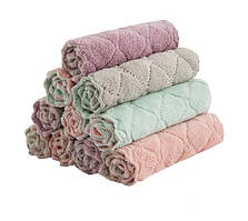 Набір серветок для миття посуду 10 шт без мийних засобів ганчірка для прибирання 24 на 14 см