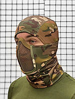 Балаклава маска Shadow Fighter со стальной сеткой Легкий подшлемник мультикам