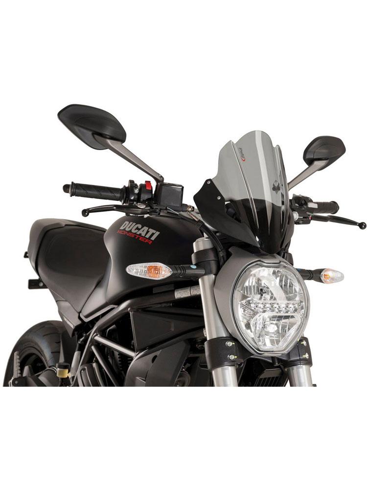 Вітрове скло Puig з легким тонуванням для мотоциклів Ducati Monster 797 / 821 / 1200 / S / R