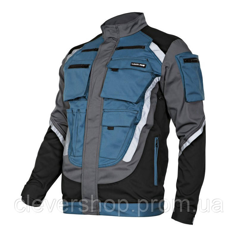 Куртка захисна LahtiPro 40403 2XL Чорно-синя CS, код: 7620998