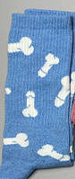 Шкарпетки жіночі високі 1 пара "Цюцюрки" голубі 36-41 р