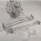 Плічки Вішачки Тремпеля для Нижньої Білизни з Прищіпками прозорі Польща, фото 7