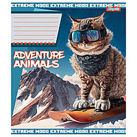 Зошит 24арк. кліт. 1В Adventure animals №766359(20)(320)