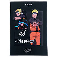 Блокнот-планшет А5 50арк., в клітинку, картонна обкладинка Kite Naruto
