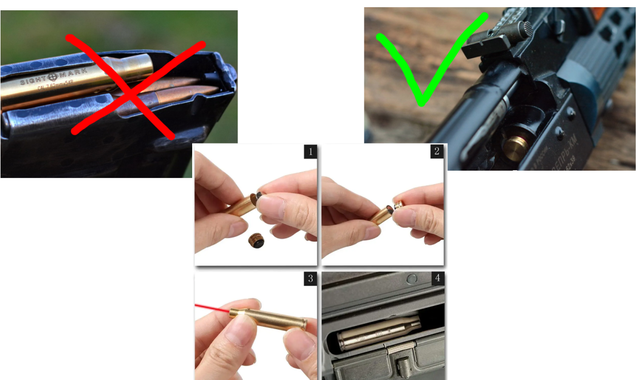 Лазерний Патрон для Холодної Пристрілки 5.45 X 39 Калібру Лазерный ...