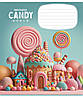Зошит 12арк. кліт. Школярик "Candy world" ВД-лак №012-3266K(30)(300), фото 5