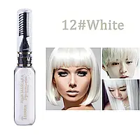 Временная смывающаяся краска для волос белая White 12