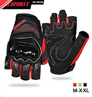 Перчатки без пальцев RS SPURTT (size:XL, черно-красные)
