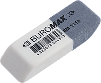 Ластик двойной с абразивной частью BUROMAX BM.1118