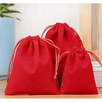 Мішечок оксамитовий 17*23 см. Червоний