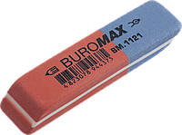 Ластик двойной с абразивной частью BUROMAX BM.1121