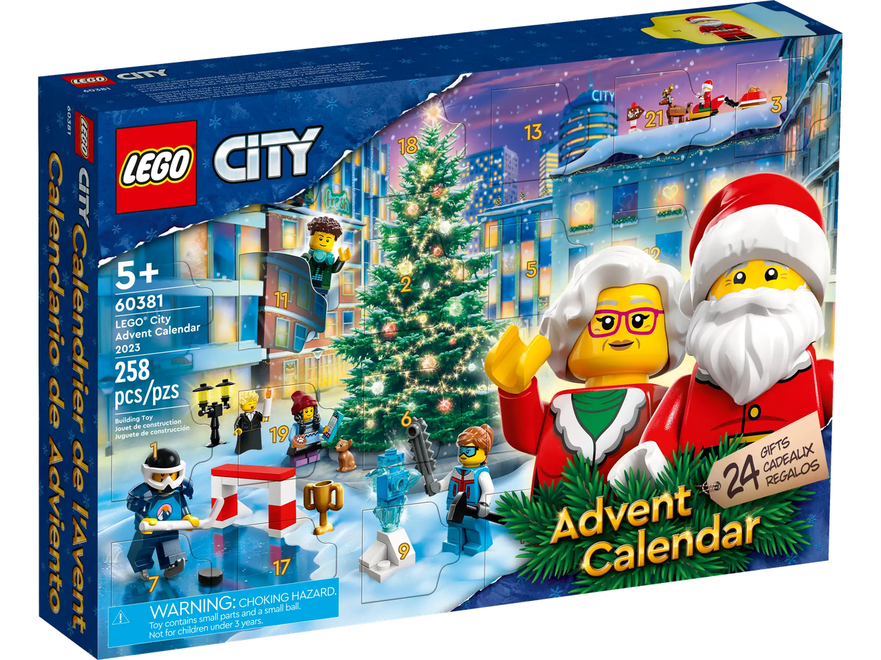 LEGO City 60381 Advent Calendar. Новорічний календар Конструктор Лего Сіті  Адвент 2024