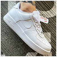 Мужские / женские кроссовки Nike Air Force 1 Low Classic White, унисекс белые кожаные найк аир форс 1 лов