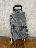 Качественная хозяйственная сумка тачка на колесах ( Кравчучка ), сумка-тележка крепкая до 130кг Узор