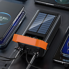 ОПТОМ Павербанк YM-638 із сонячною панеллю та ліхтарем 60000 мА·год Чорний, фото 9
