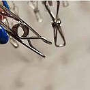 Вертушка Хромована квадратна з 20 Прищіпками Парасолька Карусель, фото 4