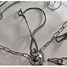 Вертушка Хромована квадратна з 20 Прищіпками Парасолька Карусель, фото 3