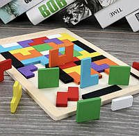Тетріс дерев'яна головоломка, гра ПВХ - пазли, дитячі настільні ігри