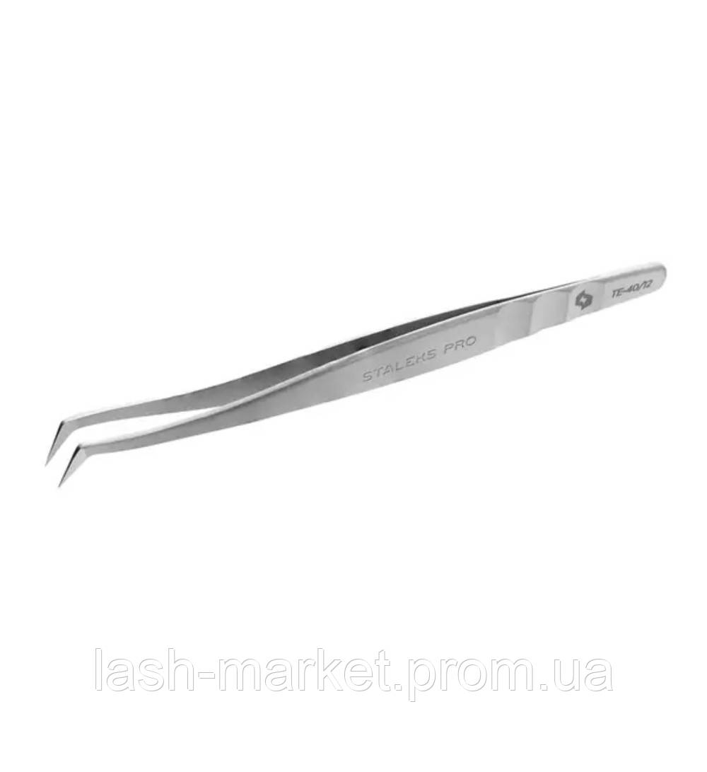 Staleks Expert 40 TYPE 12 Пінцет для нарощування вій